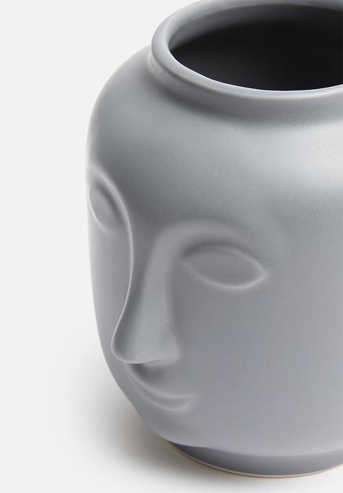 H&S - Face vase - grey