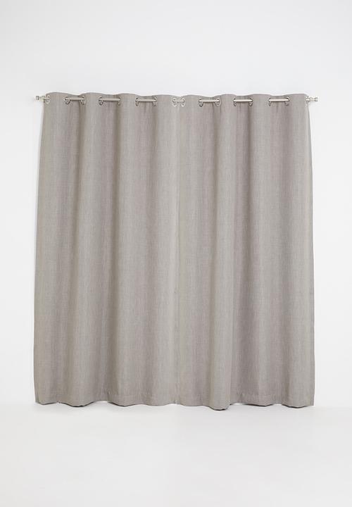 Sixth Floor - Eyelet harvey woven blockout curtain - amarula