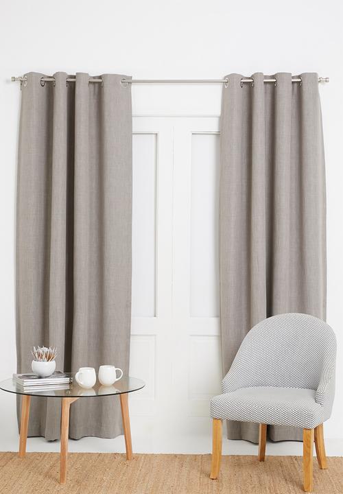Sixth Floor - Eyelet harvey woven blockout curtain - amarula