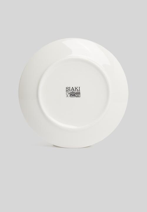 Excellent Houseware - Marble side plate set of 6 - white 