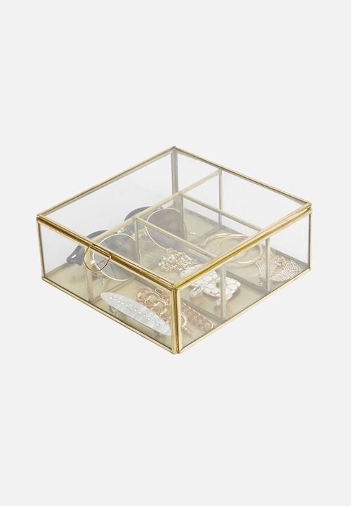 Storage Solutions - Ana jewellery box - gold