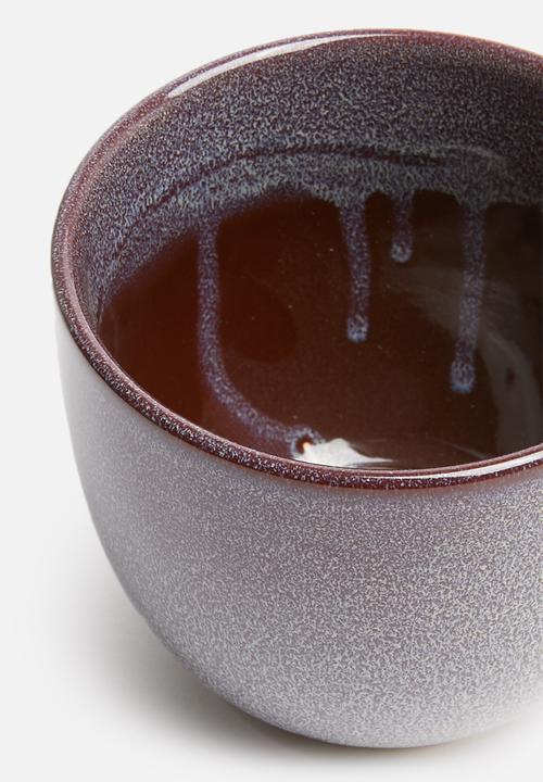 H&S - Reactive glaze flower pot - charcoal