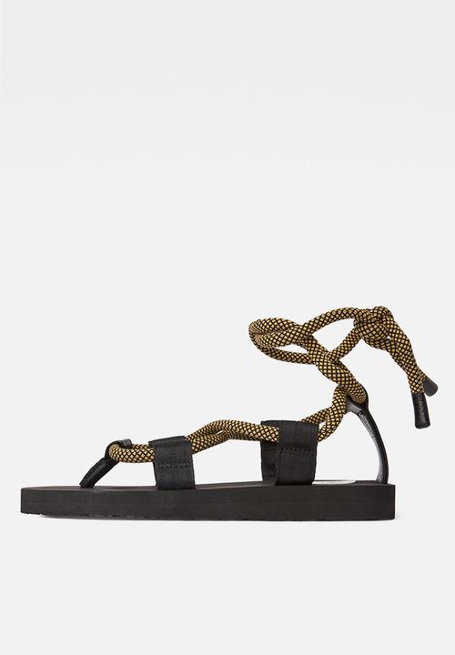 G-STAR - Ghillie og sandal - black & yellow