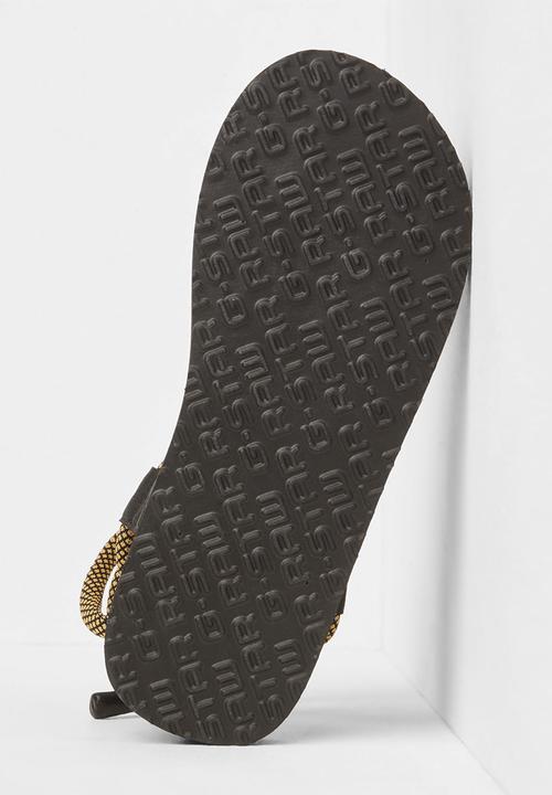 G-STAR - Ghillie og sandal - black & yellow