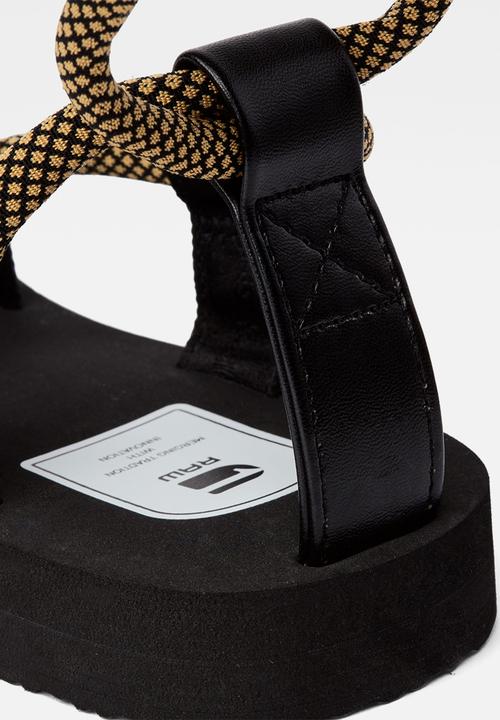 G-STAR - Ghillie og sandal - black & yellow