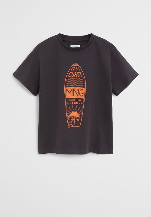 MANGO - T-shirt mnglogo - black 