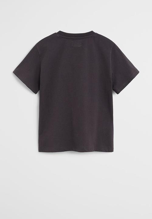 MANGO - T-shirt mnglogo - black 