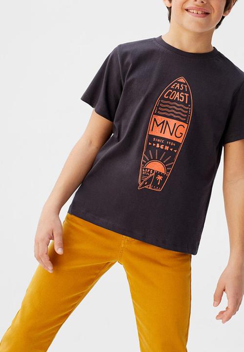 MANGO - T-shirt mnglogo - black 