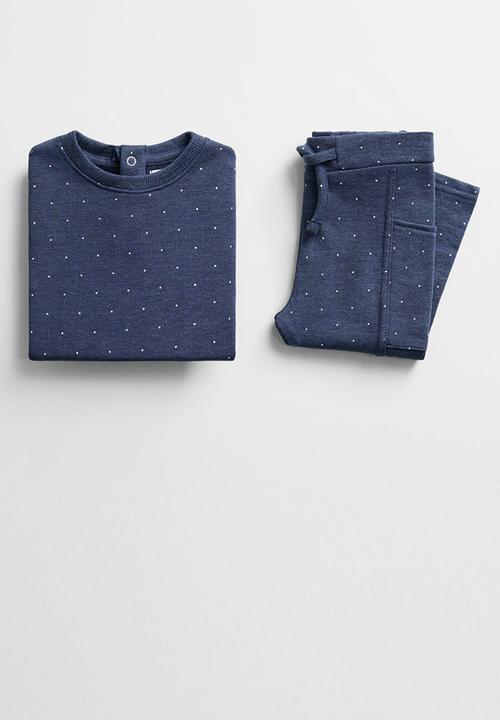 MANGO - Trousers mirepri6  - blue & white 