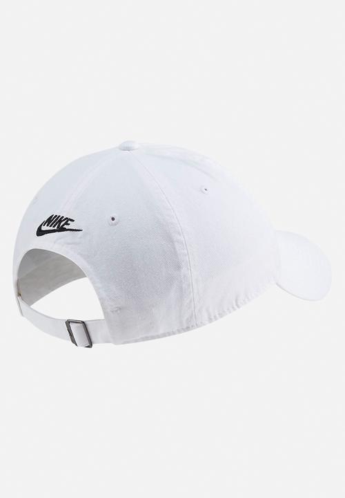 Nike - U nsw h86 cap jdi wash cap - white & black