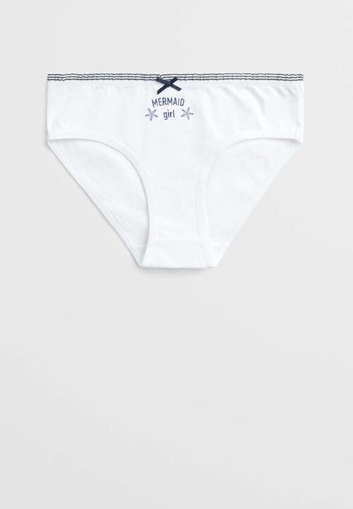 MANGO - Knickers pack sea - navy & white 