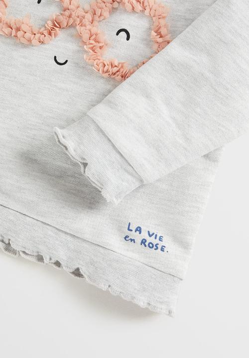 MANGO - Sweatshirt rose - grey