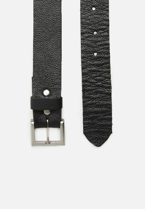 Superbalist - Shane leather belt - black