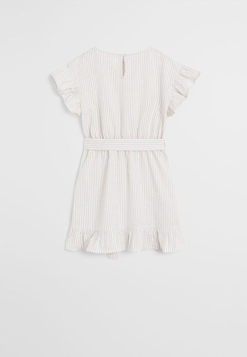 MANGO - Dress camel - cream & beige 