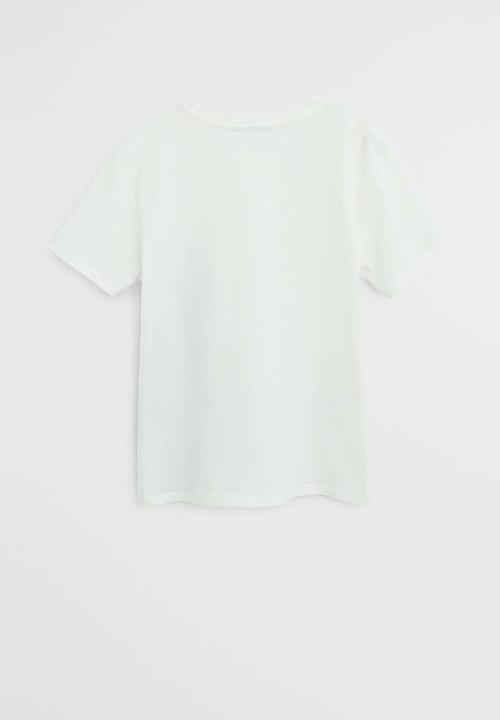 MANGO - T-shirt robot  - white