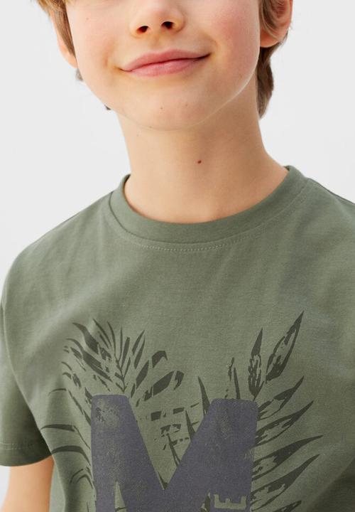 MANGO - T-shirt mnglogo - khaki