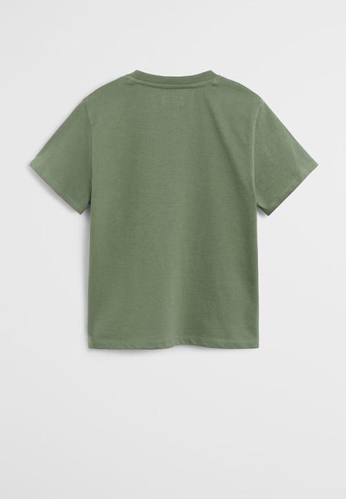 MANGO - T-shirt mnglogo - khaki