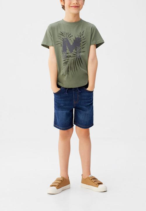 MANGO - T-shirt mnglogo - khaki