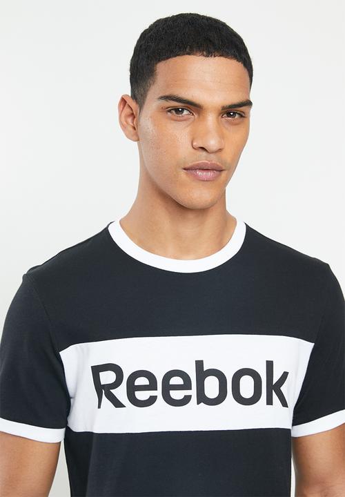 Reebok - Te ll blocked tee - black & white
