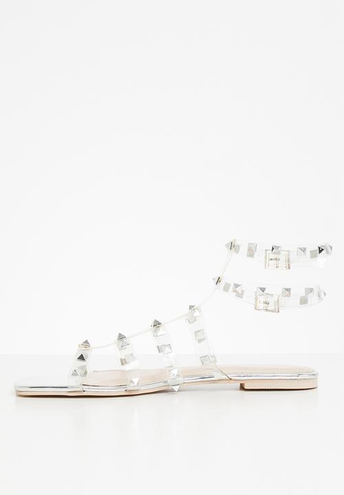 Public Desire - Publicity sandal - silver