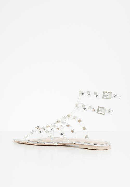 Public Desire - Publicity sandal - silver
