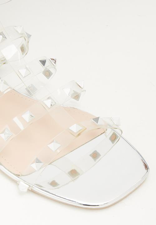 Public Desire - Publicity sandal - silver