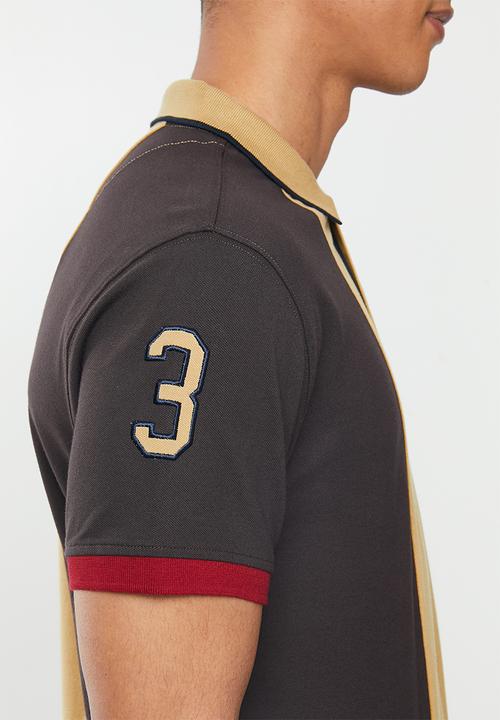 POLO - Chris short sleeve colour block fashion golfer - multi