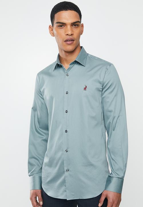 POLO - Greig long sleeve shirt - blue grey