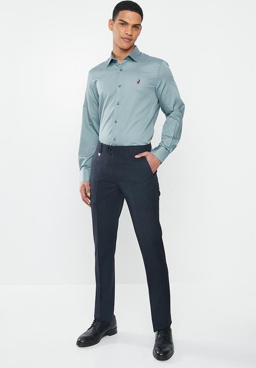 POLO - Greig long sleeve shirt - blue grey