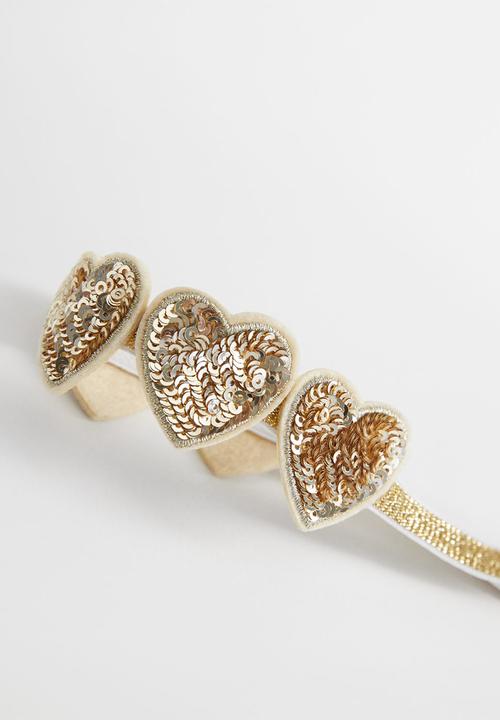 MANGO - Hairband amor  - gold