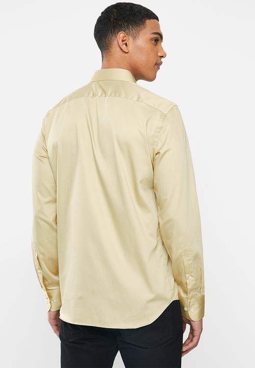 POLO - Greig long sleeve shirt - stone