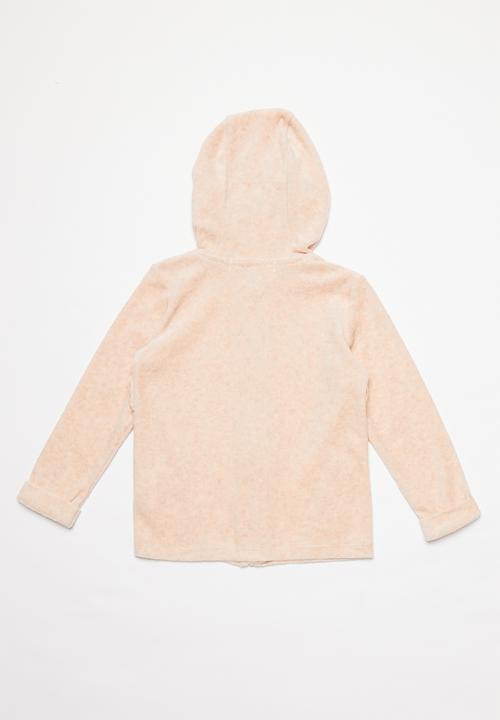 MINOTI - Infants velour zip thru - pink
