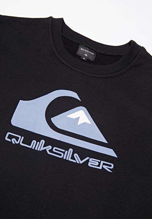 Quiksilver - Comp logo screen fleece crew - black