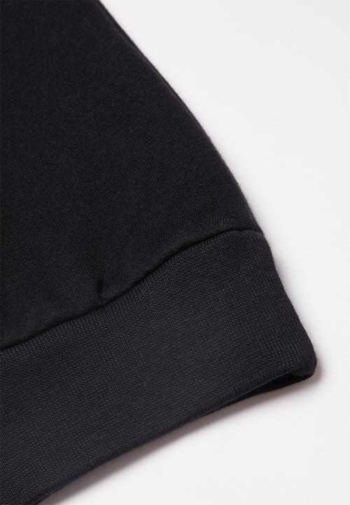 Quiksilver - Comp logo screen fleece crew - black
