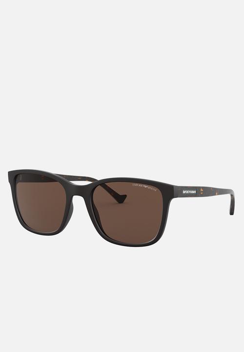 Emporio Armani - Sunglasses with tortoise shell detail 54mm - brown