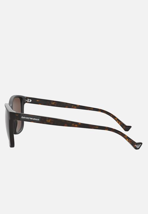 Emporio Armani - Sunglasses with tortoise shell detail 54mm - brown