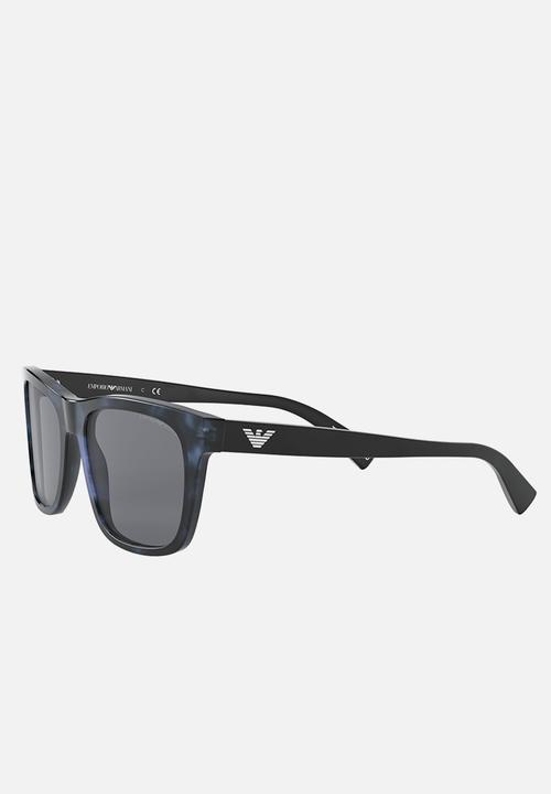 Emporio Armani - Ea rectangle sunglasses 55mm - blue & black