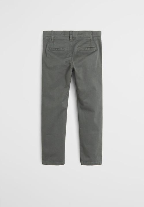MANGO - Trousers piccolo6  - green