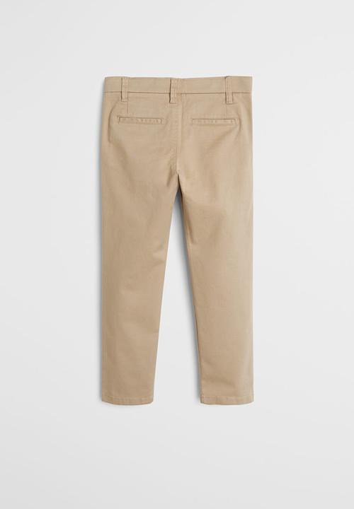 MANGO - Trousers piccolo6  - beige