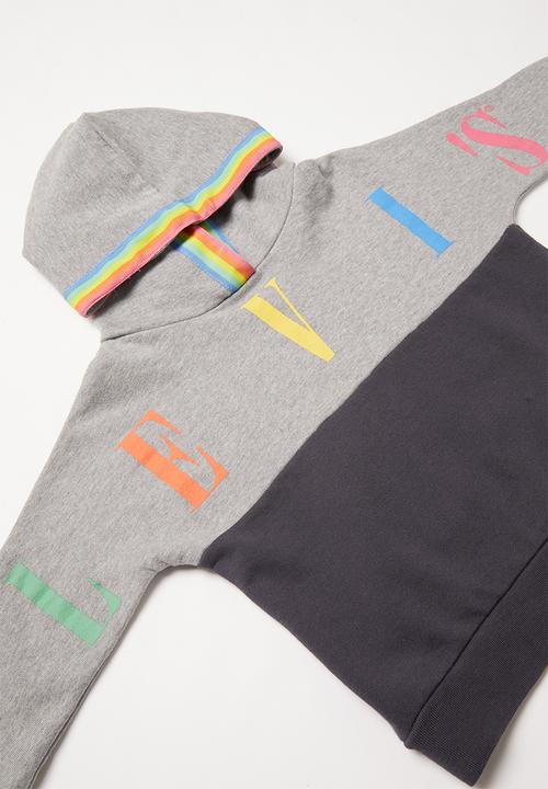 Levi’s® - Levi girls sporty pieced hoodie - grey