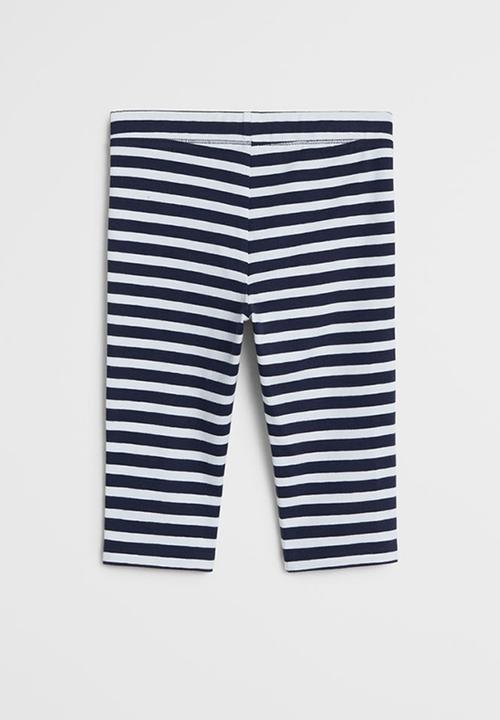 MANGO - Leggings ellap6 - navy & white 