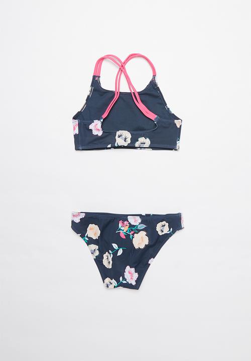Roxy - Lets get salty crop top set - multi