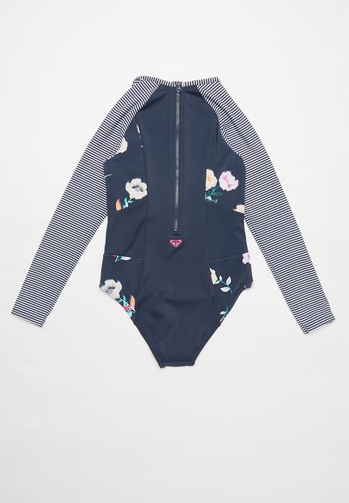 Roxy - Lets get salty long sleeve onesie - navy 