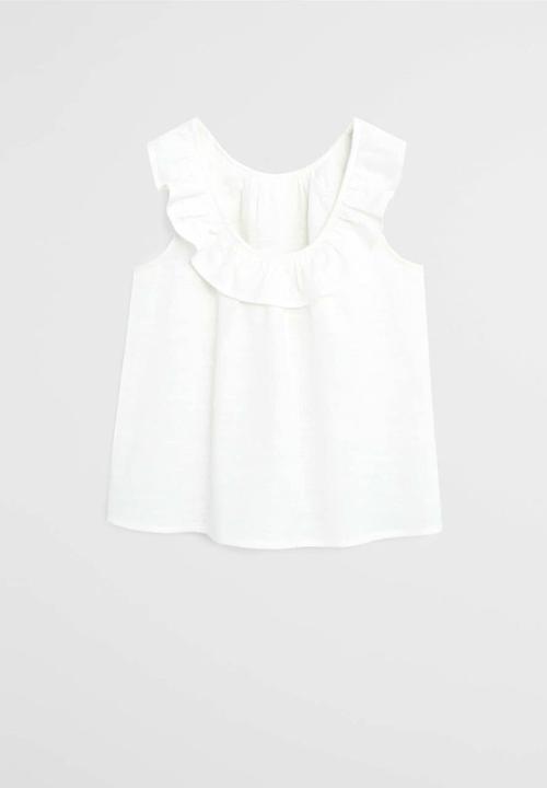 MANGO - Shirt geranio  - cream 