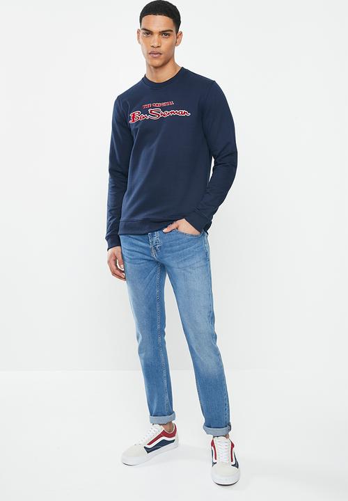 Ben Sherman - Ben sweatshirt crew - navy