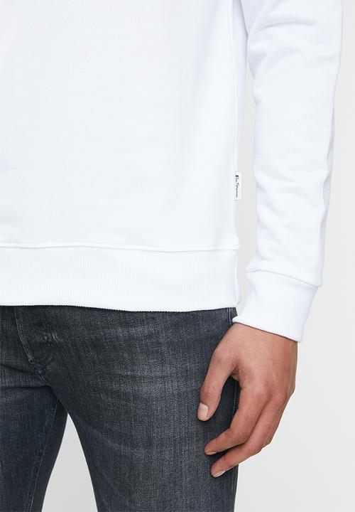 Ben Sherman - Ben sweatshirt crew - white