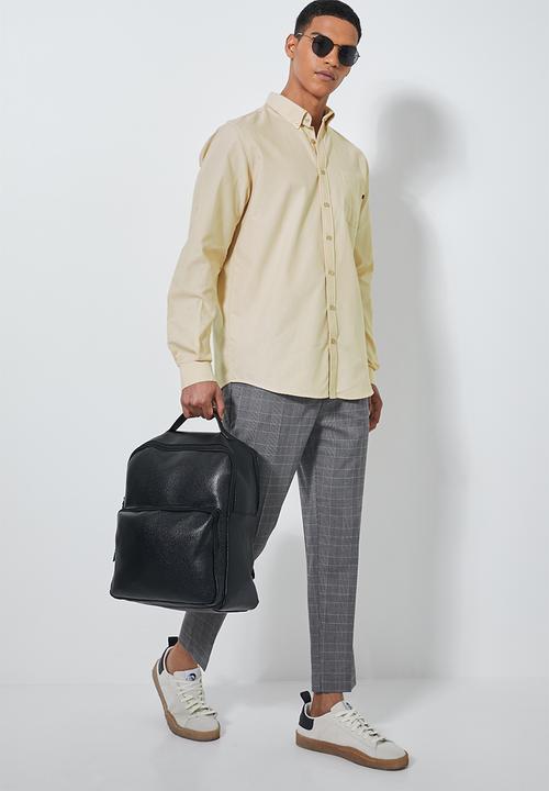 Superbalist - Barber regular fit long sleeve oxford shirt - beige