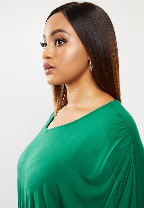 edit Plus - Grown on sleeve maxi dress - emerald