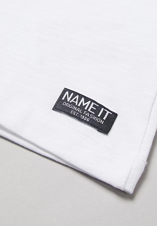 Name It - Tria jbia short sleeve top - white 