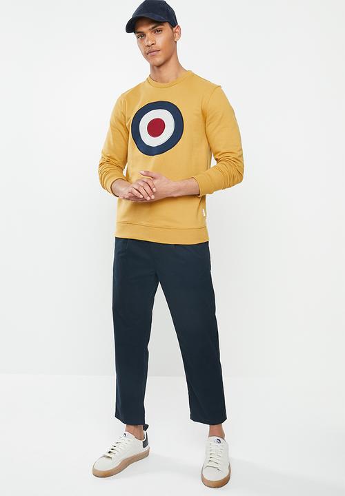 Ben Sherman - Target sweatshirt crew - yellow